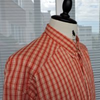 SCHOFFEL Enzo Men`s Orange/Beige Checked Long Sleeve Outdoor  Shirt - мъжка  риза с дълъг ръкав 2XL, снимка 6 - Ризи - 44015844