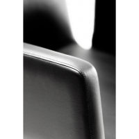 Фризьорски стол QUIFF - сребриста/черна основа, снимка 3 - Фризьорски столове - 44861005