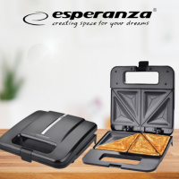 Тостер-сандвич Esperanza EKT010 Parmigiano, 1000W, триъгълник, снимка 1 - Тостери - 44877771