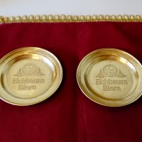 Бронзова чиния Eichbaum Biere. , снимка 1 - Антикварни и старинни предмети - 28417966