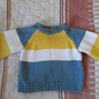 Плетен пуловер за ръст 86-92 см., снимка 1 - Бебешки блузки - 32325490