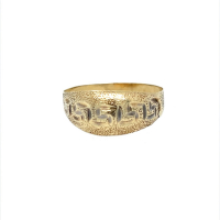 Златен дамски пръстен 1,03гр. размер:60 14кр. проба:585 модел:23029-1, снимка 1 - Пръстени - 44856095
