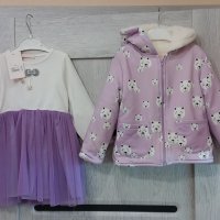 Нов комплект рокля и палто ( яке ), ръст ,92, снимка 7 - Бебешки якета и елеци - 43107880