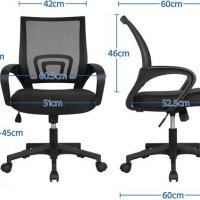 Ергономичен офис стол с мека седалка C-KFC002, снимка 13 - Столове - 35147349