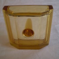 Арт Деко кристална поставка за пръстени цвят карамел, снимка 7 - Други ценни предмети - 33543738