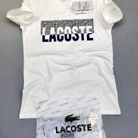 Мъжка бяла тениска  Lacoste/VL70, снимка 1 - Тениски - 43581023
