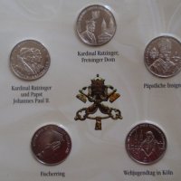 рядък сет 5 монети Сомалия с папата, тираж 30 000; Somalia , снимка 3 - Нумизматика и бонистика - 37742495