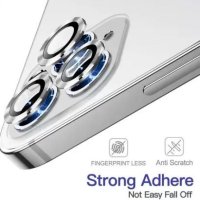 Цветен протектор за Камера iPhone 15 Pro, Сребрист, снимка 2 - Фолия, протектори - 43033351