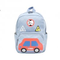 Детска раница с кола за момче в два цвята, КОД:8837, снимка 3 - Кенгура и ранички - 36822134