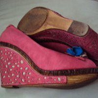 Дамски обувки от еко велур, снимка 4 - Дамски елегантни обувки - 26821656