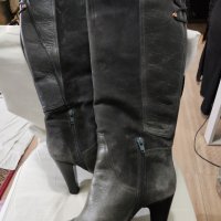 Дизайнерски кожени ботуши до коляното Filippa K, снимка 2 - Дамски ботуши - 35175316