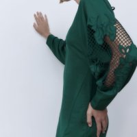Zara рокли в зелено, снимка 12 - Рокли - 43340464