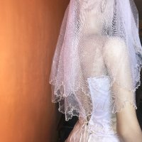 Булчинска рокля №5 - НОВА ! С воал, чанта, ръкавици и венче, снимка 5 - Сватбени рокли - 37367586
