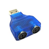 Преходник USB M-2x PS2, снимка 1 - Друга електроника - 40388700
