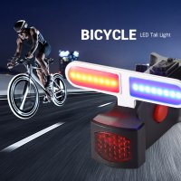 USB акумулаторна светлина лампа стоп за велосипед с висока яркост LED, снимка 1 - Аксесоари за велосипеди - 27895776