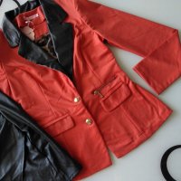 Дамски комплект сако и кожена пола S размер, снимка 6 - Комплекти - 38040334