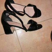 Продам черни дамски сандали , снимка 3 - Сандали - 36930908