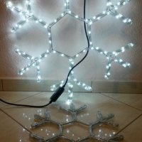 LED Коледна Бяла Звезда 2022 Коледа Лед Светлина За външен/вътр монтаж Енергоспестяващи, снимка 2 - Лед осветление - 38580590
