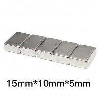 Неодимов магнит 15x10x5mm N52, magnit, neodimov, магнити, magnet, снимка 3 - Други машини и части - 38097260