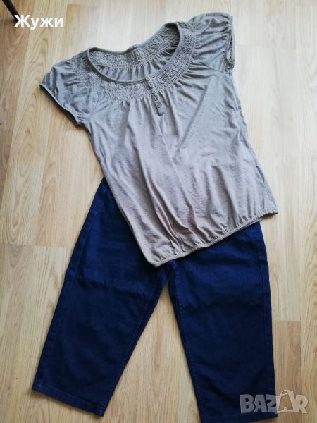 Лот _дамска блуза М размер и дънки , снимка 1