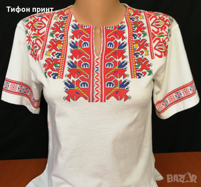 Тениска с фолклорни мотиви от регион Граово, снимка 1