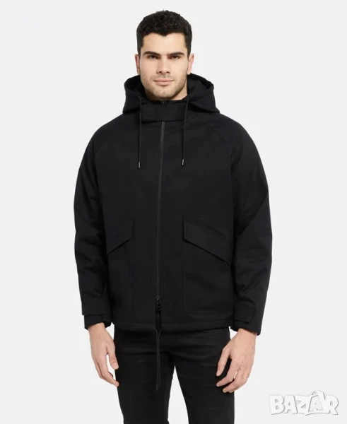 Мъжко модерно зимно яке на All Saints. Размер М-L. Цвят черен, снимка 1