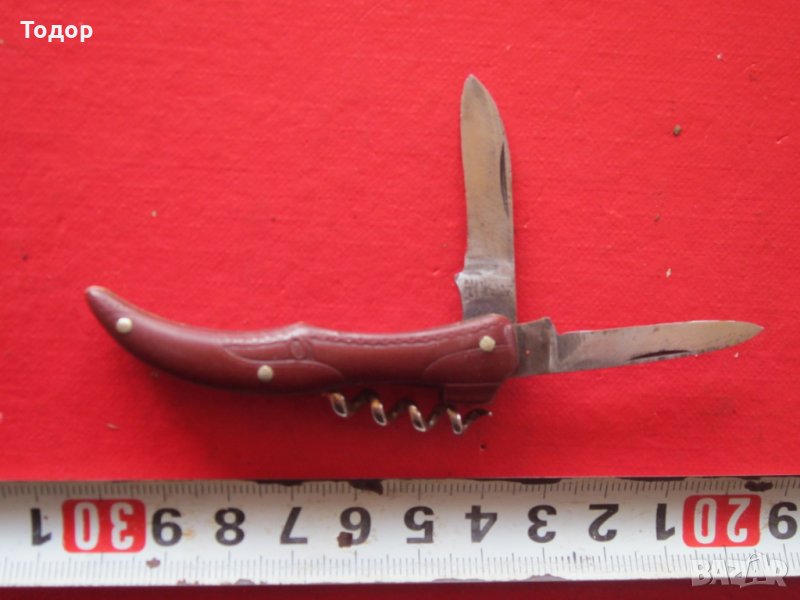 Уникален немски  нож дамско краче сойка бакелит ножче, снимка 1