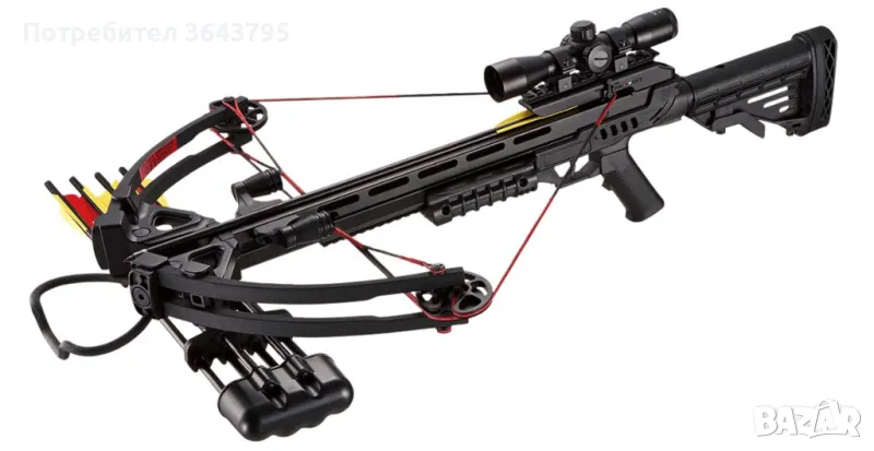 Полиспастен арбалет Man Kung MK-XB52-Kit BK 185 lbs 370 fps, снимка 1