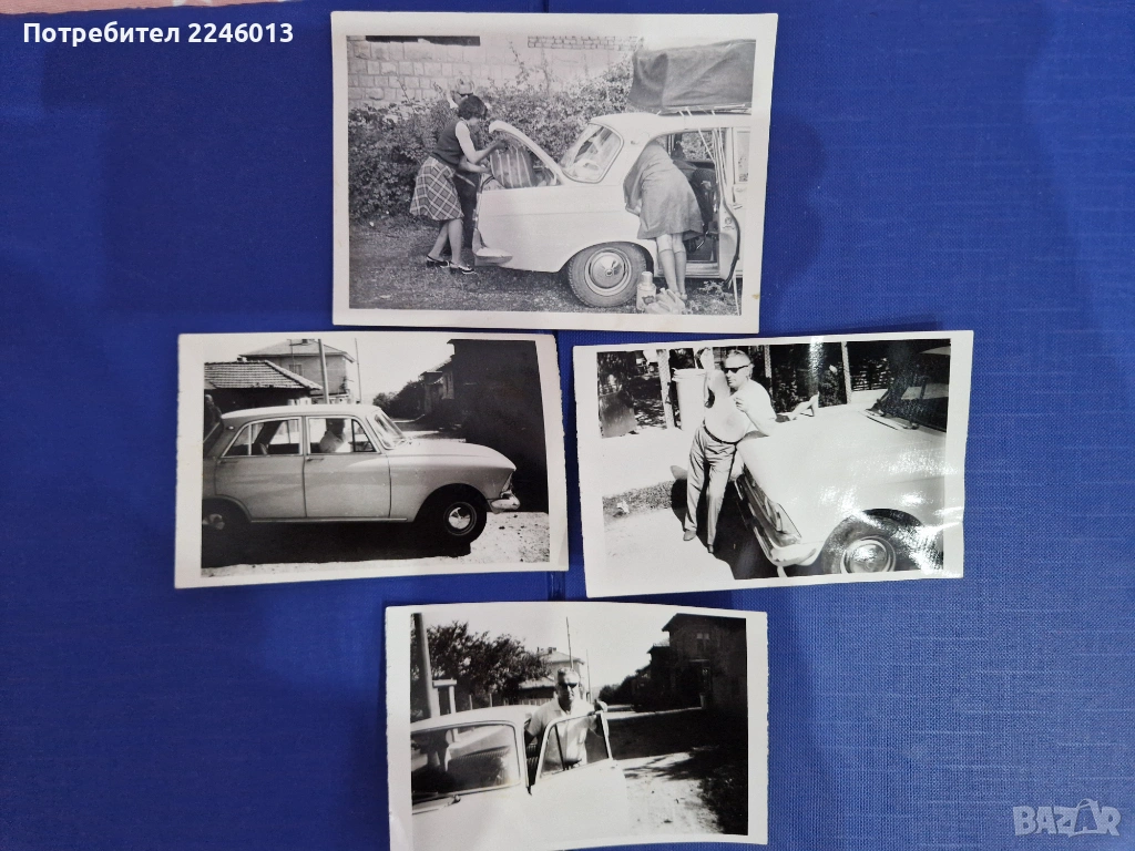 Стари ретро снимки с ретро автомобил, снимка 1