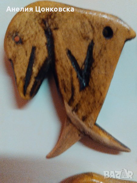 Дърв.магнитче,ключодържател,ръчна изработка, снимка 1