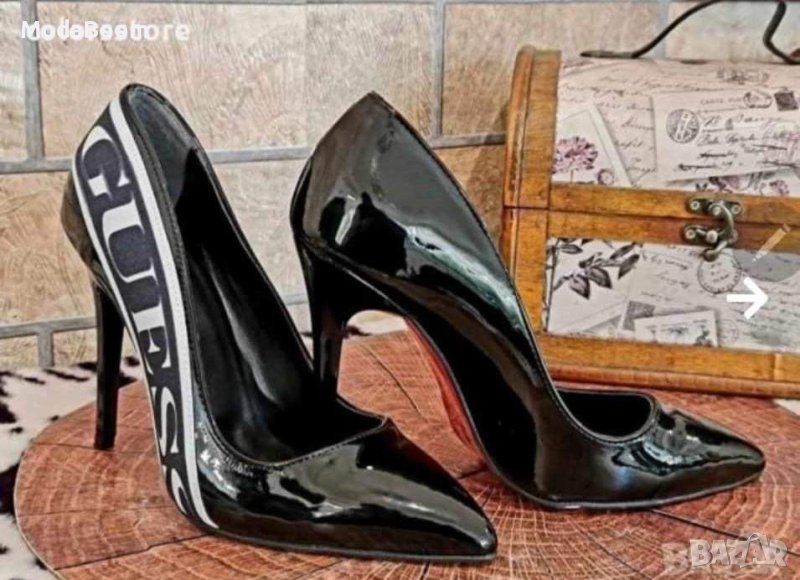 ⚡Guess черни дамски обувки на ток⚡, снимка 1