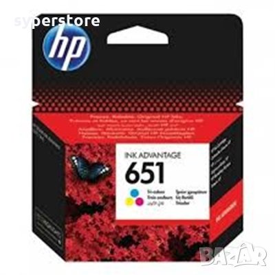 Глава за HP 651 Tri-Color три цвята C2P11AE Оригинална мастило за HP Officejet Pro 5575 5645, снимка 1