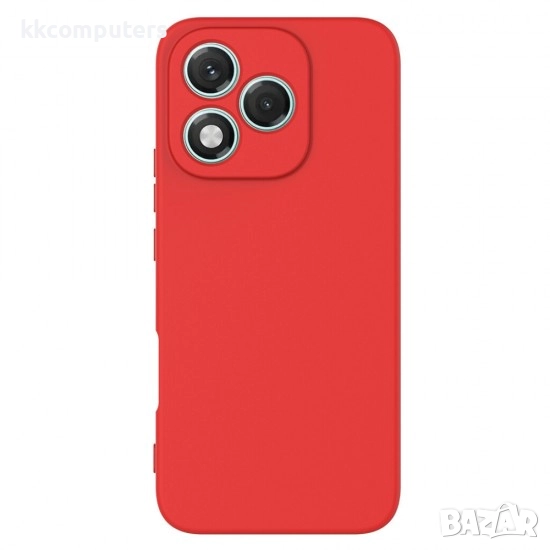 Силиконов кейс bSmart Silicone Soft Cover и Протектор За Honor 400 Lite, Червен, снимка 1