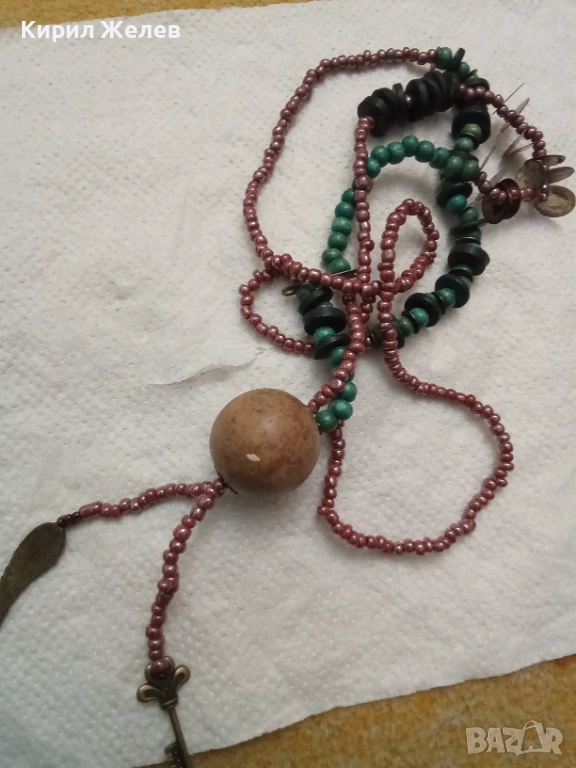 Колие ръчно изработено с маниста 58247, снимка 1
