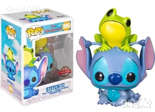 Funko POP Фигурка Стич Stitch With Frog #986, снимка 1
