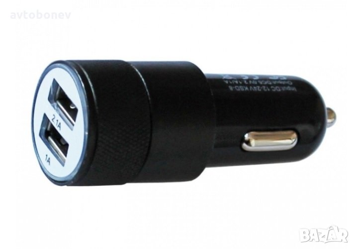 УНИВЕРСАЛНО ЗАРЯДНО ЗА КОЛА С 2 USB ПОРТА, снимка 1