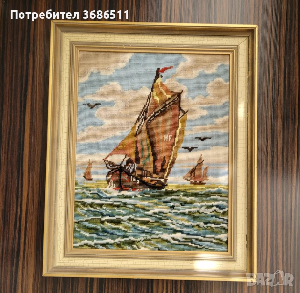 Гоблен в масивна рамка, снимка 1