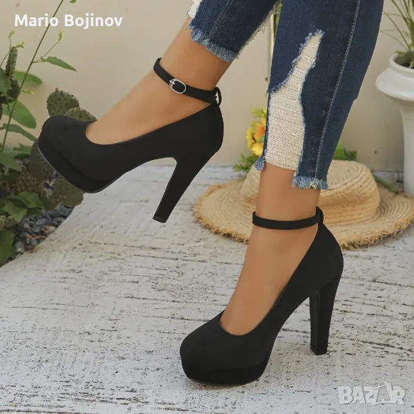 🔝Черни токчета – елегантност и комфорт в едно !🔝, снимка 1