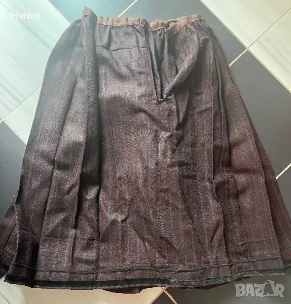 Старинна пола вълнена от народна носия, снимка 1