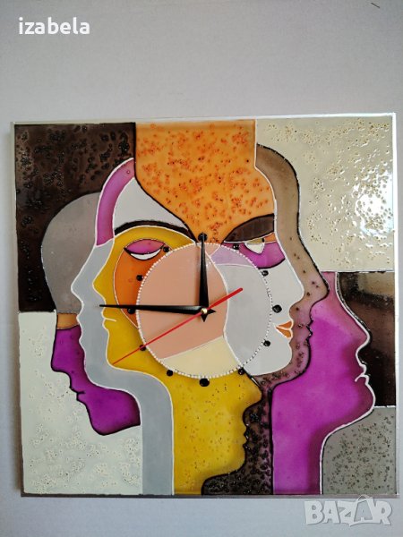 ръчно рисуван часовник (5), снимка 1