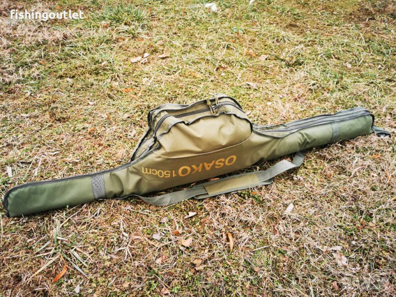 Двоен шарански калъф подходящ за голями макари, 150см, снимка 1