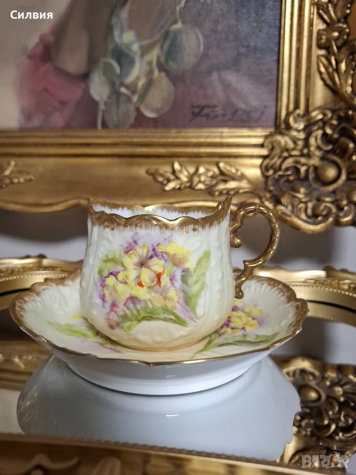 Колекционерска чаша с чинийка , снимка 1