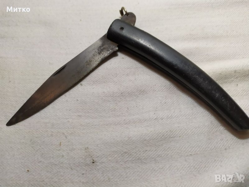 Старо ножче с пластмасова дръжка, снимка 1