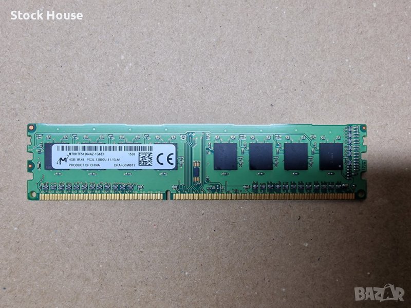 4GB Micron 1600 MHZ DDR3L PC3L-12800 за компютър, снимка 1