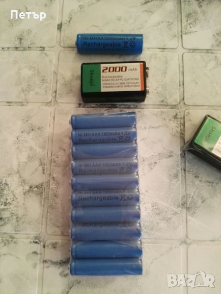 Презареждащи батерии АА, ААА, 9V, акумулаторни батерии, батерия, снимка 1
