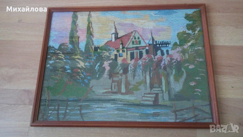 Голям гоблен "Край езерото", снимка 1