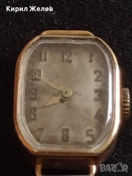 Стар дамски ръчен часовник с жълта рамка за КОЛЕКЦИЯ ДЕКОРАЦИЯ 25290, снимка 1