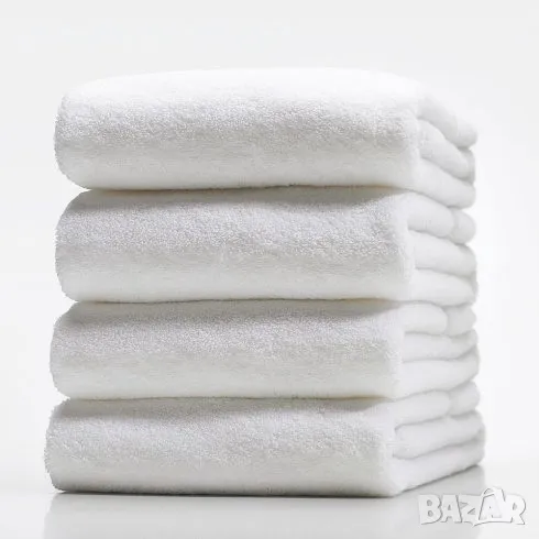 Бяла хавлиена кърпа, снимка 1