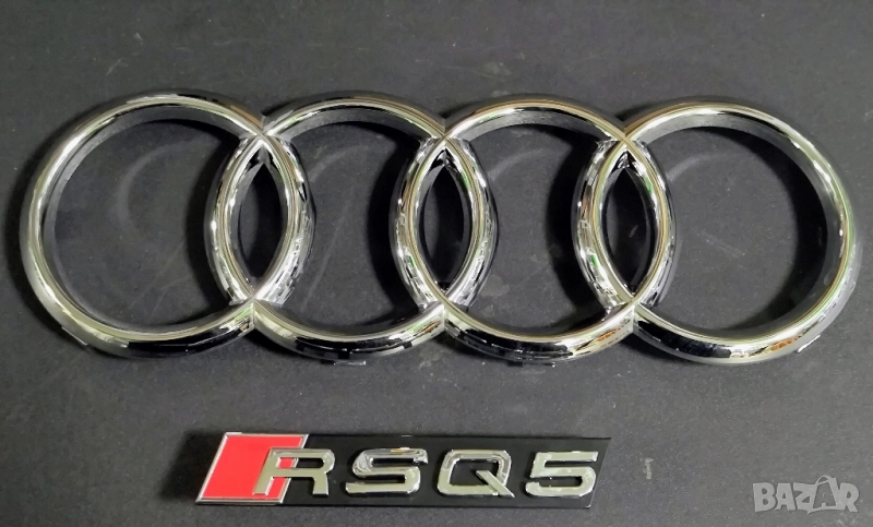 Емблеми за Audi RSQ5, 2013, за предна решетка, Q5, емблема Audi Ауди RSQ5, комплект , снимка 1