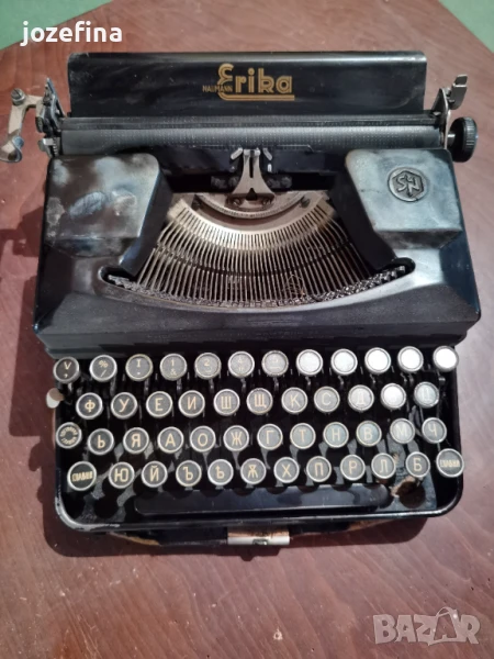 Антикварна печатаща машина Erika Naumann – 1940 г., снимка 1